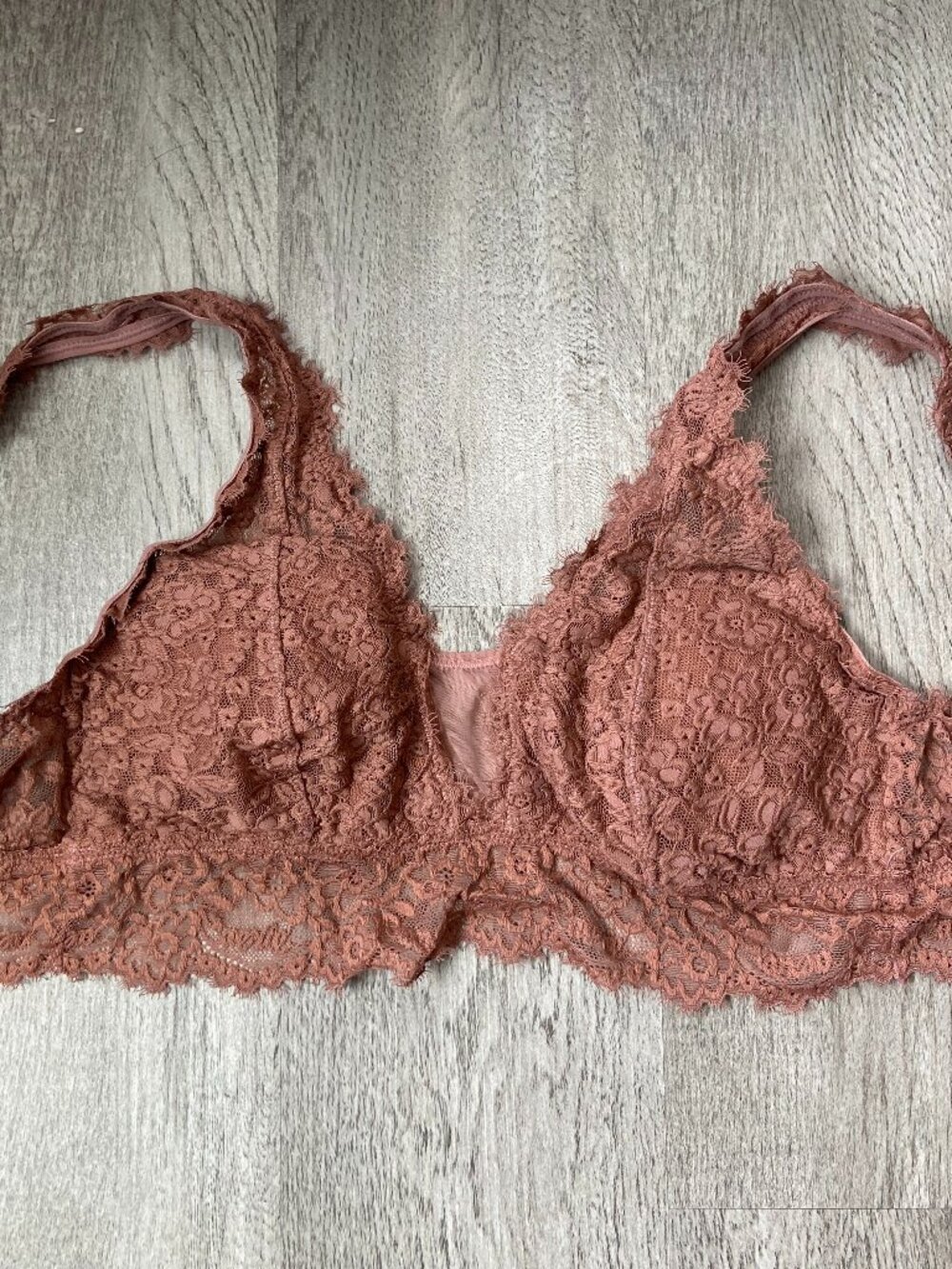 Aerie Blush Pink Lace Bralette